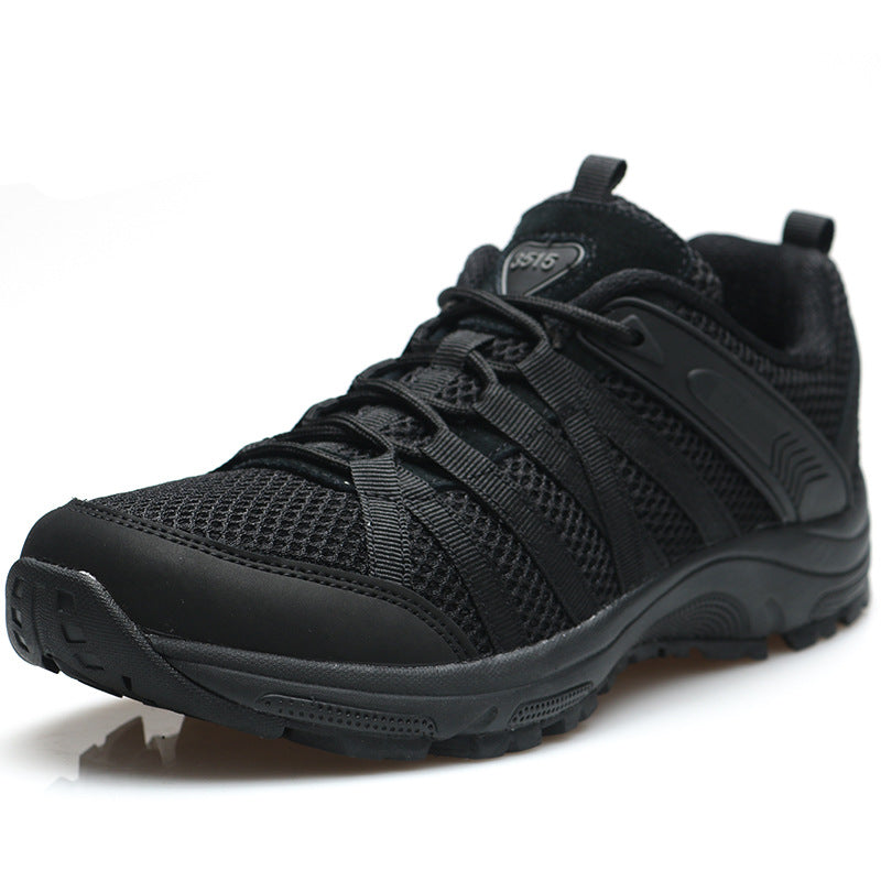 Ultralight black canvas training shoes