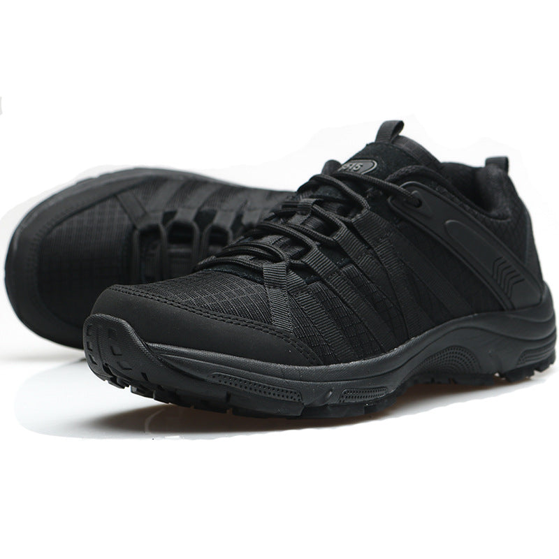Ultralight black canvas training shoes