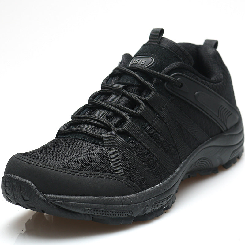 Ultralight black canvas training shoes